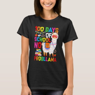 100 Tage Schul-Shirt Kein Probllama Lama 100. T-Shirt