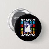 100 Tage Schulabbruch Pinguin-Spaß Liebe Button (Vorne & Hinten)