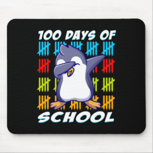 100 Tage Schulabbruch Pinguin-Spaß Liebe Mousepad