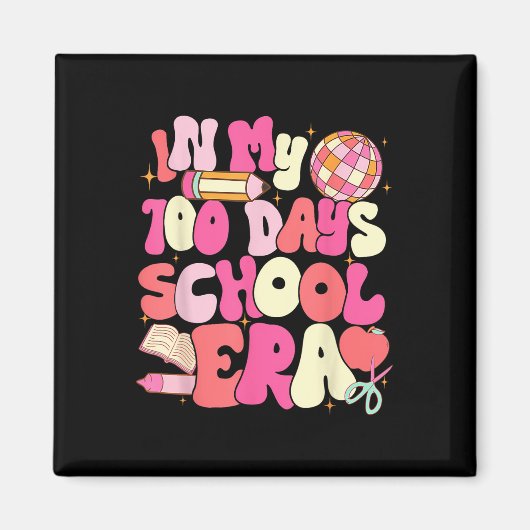 100 Tage Schulalter 100. Tag Kindergarten Magnet (Vorne)