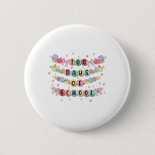 100 Tage Schularmband 100. Tag Mädchen Kinder Button