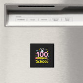 100 Tage Schulastronaut und Stift Fun Design Magnet (In Situ (Geschirrspüler))