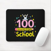 100 Tage Schulastronaut und Stift Fun Design Mousepad (Mit Mouse)