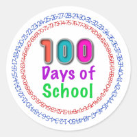 100 Tage Schulaufkleber