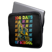 100 Tage Schulausgrabungslehrer Laptopschutzhülle (Vorderseite Links)