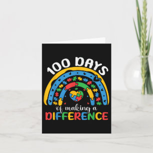 100 Tage Schulautismus Sensibilisierung 100 Tage Karte