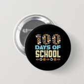 100 Tage Schulbaketball Fußball Sport Button (Vorne & Hinten)
