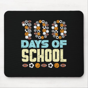 100 Tage Schulbaketball Fußball Sport Mousepad