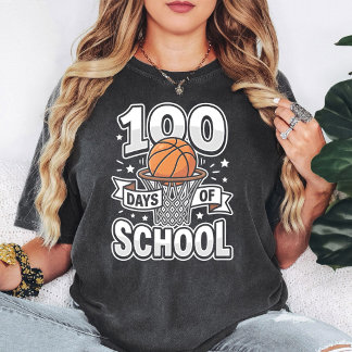100 Tage Schulbasketball T-Shirt