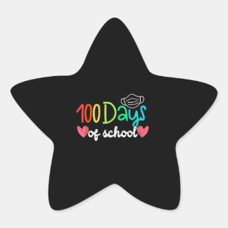 100 Tage Schulbeauty - Farbgeschenke Stern-Aufkleber