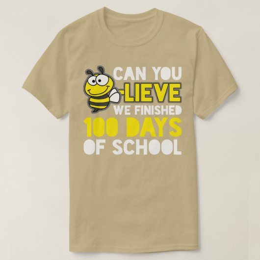 100 Tage Schulbiene T-Shirt (Design vorne)