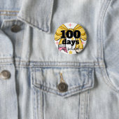 100 Tage Schulbleistift mit Schleife Button (Beispiel)