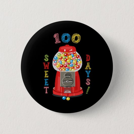 100 Tage Schuldesign 100 Tage Schularbeit Gumba Button (Vorderseite)