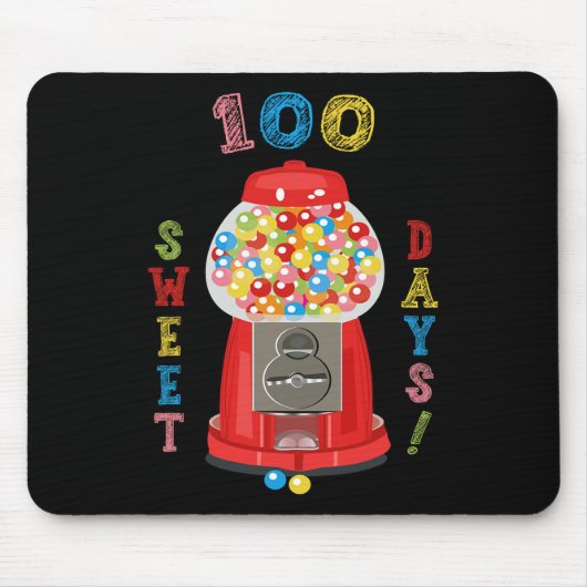 100 Tage Schuldesign 100 Tage Schularbeit Gumba Mousepad (Vorne)