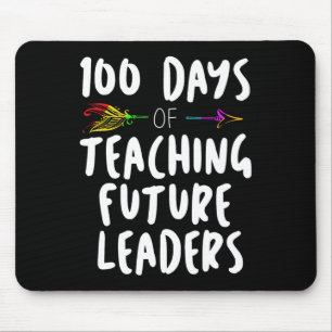 100 Tage Schuldesign Geschenk für Lehrer Lehrerin Mousepad