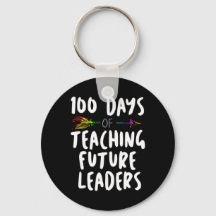 100 Tage Schuldesign Geschenk für Lehrer Lehrerin Schlüsselanhänger
