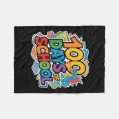 100 Tage Schuldrachenthema Kinder Lehrer Outfi Fleecedecke (Vorderseite (Horizontal))