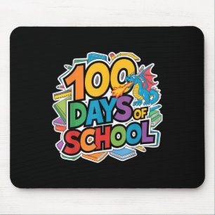 100 Tage Schuldrachenthema Kinder Lehrer Outfi Mousepad