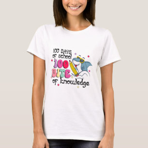 100 Tage Schule 100 Biss of Knowledge Boys Girl T-Shirt