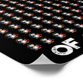 100 Tage Schule 100 Pinguine Design Poster (Ecke)