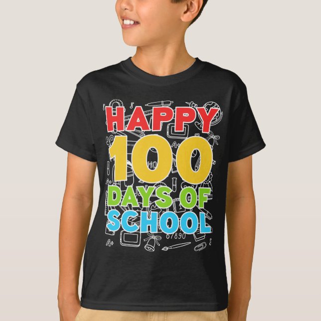 100 Tage Schule 100. Schultag T-Shirt (Vorderseite)
