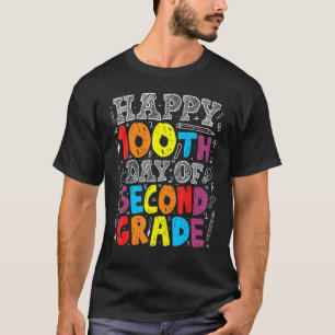 100 Tage Schule 100. Tag der 2. Klasse Lehrer T-Shirt