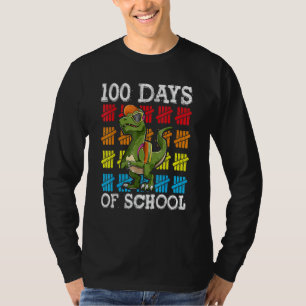 100 Tage Schule 100. Tag Dino T-Shirt