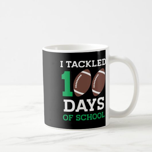 100 Tage Schule 100. Tag Fußball Schüler Kaffeetasse (Rechts)