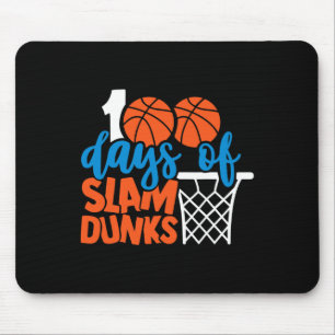100 Tage Schule 100 Tage Slam Dunks Ba Mousepad