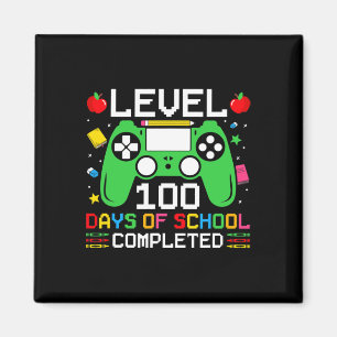 100 Tage Schule abgeschlossen Gaming Kleinkind Jun Magnet