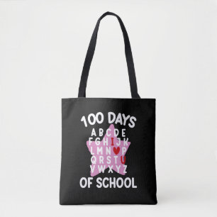 100 Tage Schule Alphabet 100. Tag Lehrer Tasche