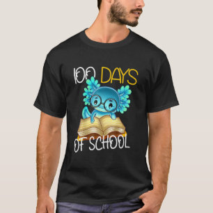 100 Tage Schule Axolotl 2022 Kindergarten T-Shirt