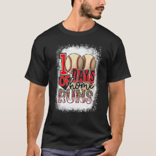 100 Tage Schule Baseball Lehrer Kinder 100. Tag T-Shirt