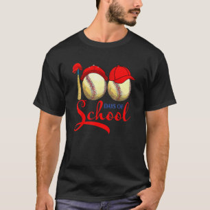 100 Tage Schule Baseball-Lehrer Kinder 100. Tag T-Shirt