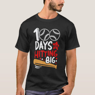 100 Tage Schule Baseball-Lehrer Kinder 100. Tag T-Shirt