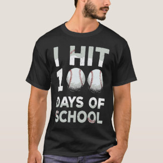 100 Tage Schule Baseball Vintage Lehrer Kinder 1 T-Shirt