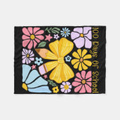 100 Tage Schule Bleistift Blumenbogen Meilenstein Fleecedecke (Vorderseite (Horizontal))