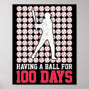 100 Tage Schule Bysebyll 100. Tag Bylls für Jungen Poster