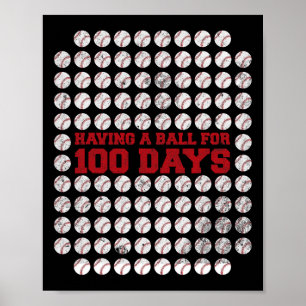 100 Tage Schule Bysebyll 100. Tag der Schule Ki Poster