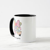 100 Tage Schule ☕️ Coquette Bow Custom Teacher Tasse (Vorderseite Links)