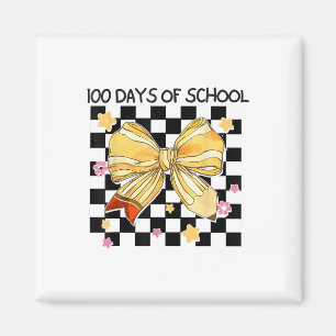 100 Tage Schule, Coquette Bow Kindergarten Teac Magnet