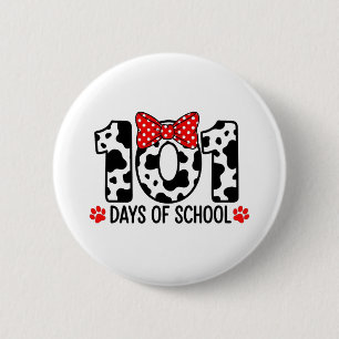 100 Tage Schule Dalmatiner-Hund-Junge Kind 100. Ta Button