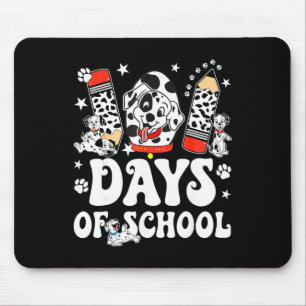 100 Tage Schule Dalmatiner-Hund-Junge Kind 100. Ta Mousepad