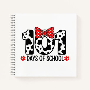100 Tage Schule Dalmatiner Hund Junge Kind 100. Ta Notizblock