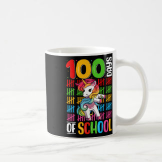 100 Tage Schule Einhorn Kinder Mädchen 100. Tag Kaffeetasse