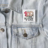 100 Tage Schule Feier Button / Pin Abzeichen (Beispiel)