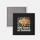 100 Tage Schule Floral Klassenzimmer Magnet (Vorderseite/Rückseite)