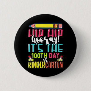 100 Tage Schule für Kinder Jungen Kindergarten Button