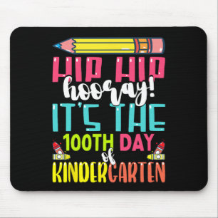 100 Tage Schule für Kinder Jungen Kindergarten Mousepad