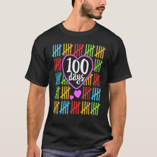 100 Tage Schule für Lehrer Frauen Zählen T-Shirt